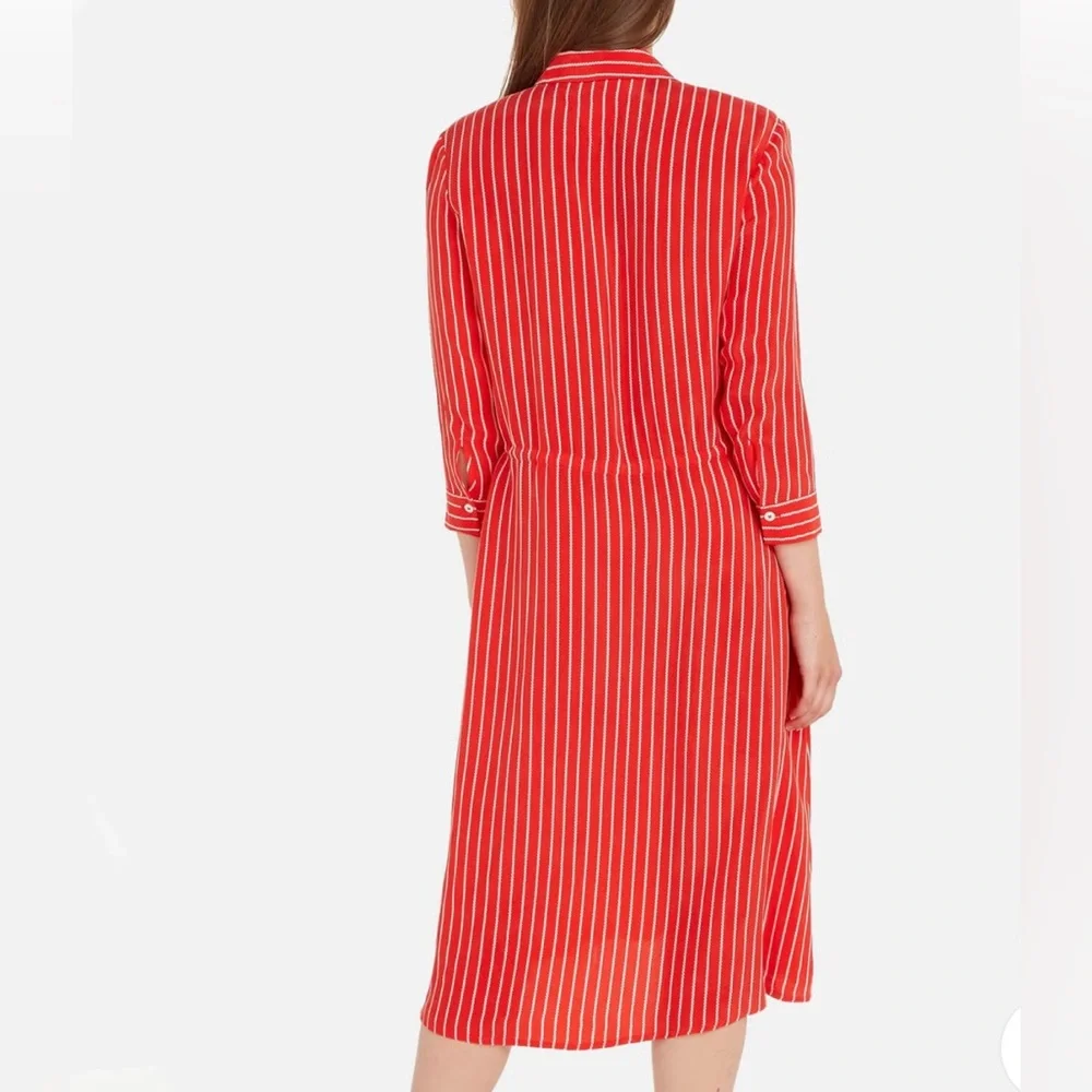 Tommy Hilfiger Red Striped Shirt Dress – Size S – NWT - Picture 2 of 8